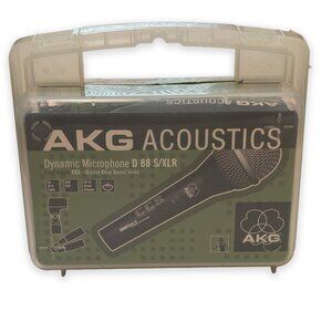 AKG Acoustics Dynamic Microphone D88 S/XLR With Case, 16Ft. Cable, SA 44 Adapter
